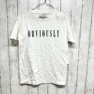 "Obviously"‎ Brashy Counture Women Sz Small White Funny Meme Saying Shirt Cotton